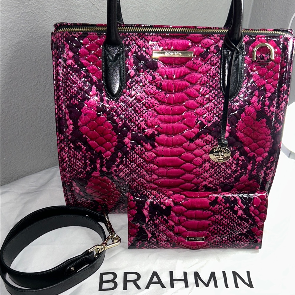 Brahmin Large Carloline Potion Ziggy & Wallet